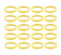 20Pcs Luminous Green Silicone Wristband,Glow in Dark Rubber Wristband,Sport Silicone Bracelet for Adult Night Running/Glow in Dark Party,202 * 12 * 2mm