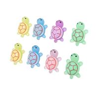 20PCS Luminous Mini Resin Turtles, Cute Small Turtles Glow in The Dark, Landscape Decoration and Cake Topper Set for Succulent Planter DIY Home Decor