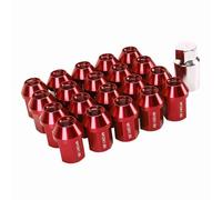 20pcs M12x1.5 Aluminum Alloy Wheel Lug Nuts 35mm Closed End, Neo Tips - Durable Rust, Easy Manual Installation, Fit for 1983-2002 (Red)