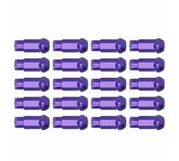 20Pcs M12x1.5 Wheel Lug Nuts with Wrench Socket High Hardeness Replacement for Lug NutsWheel NutsWheel Lug NutsM12x1.5 Wheel NutsWheel Lug NutsWheel Accessor (Violet)