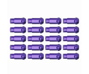 20Pcs M12x1.5 Wheel Lug Nuts with Wrench Socket High Hardeness Replacement for Lug NutsWheel NutsWheel Lug NutsM12x1.5 Wheel NutsWheel Lug NutsWheel Accessor (Violet)