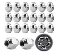 20Pcs M12x1.5 Wheel Nuts for Hyundai for KIA Cee'D for Mazda 626 (Chrome)