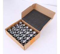 20Pcs M14x1.5 Wheel Nuts 22mm Hex Alloy Wheel Nuts Chrome Closed End M14x1.5 Lug Nuts with Floating Captive Washers Compatible with RangeRover Sport L320 05-13