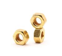 20pcs - M2 M2.5 M3 M4 M5 Hexagon Hex Full Thread Nuts Titanium Gold Plated(M3)