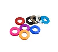 20pcs M2 M2.5 M3 M4 M5 M6*0.5mm to 3mm Corlorful Aluminum Flat Gasket washer Compatible with RC part(M3X6X2,20PCS_ORANGE)