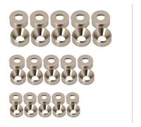 20pcs M2 M3 M4 M5 M6 Aluminum Colourful Anodized Countersunk Head Bolt Washers Gasket Red/Grey/deep Blue/Black/purple(Gray,M5 20PCS)