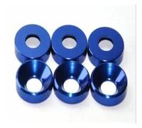 20pcs M2 M3 M4 M5 M6 Aluminum Colourful Anodized Countersunk Head Bolt Washers Gasket Red/Grey/deep Blue/Black/purple(Sapphire,M5 20PCS)