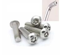 20pcs M2 x 5 mm Security Anti Theft Stainless Steel Dome Button Head Torx Screws Bolt + Key Wrench