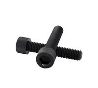20pcs M3 M4 Black Nylon Hexagon Hex Socket Head Screw Cup Head Knurled Bolt(10mm,M4 20Pcs)