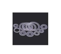 20pcs M3 M4 M5 M6 M8 M10 M12 M14 M16 M18 M20 M22 Clear Nylon Plain Washers Plastic Flat Washer round gasket PE Transparent Shim Insulating Ring(M4x17x1)