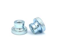 20pcs M4-0.7 Blue white zinc plating on carbon steelHigh Head Nuts, Knurled Nuts, Thumb Nuts, Hand Grip Knobs Nuts