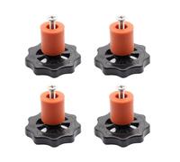 20pcs M4/M3*18MM Silicone Column Solid Mounts for 3D Printers - High Stability Hot Bed Silicone Spacer Replacement(M4*18MM)