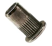 20Pcs M4 M5 M6 M8 M10 M12 304 A2-70 Stainless Steel Flat Head Rivet Nut Bind Insert Rivnut Nutsert(10PCs M12)