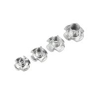 20Pcs M4 M5 M6 M8 Zinc Plated Four Claws T-Nut | Speaker Nut Blind Pronged Tee Nut For Furniture Wood Furniture Assem(M5X8)