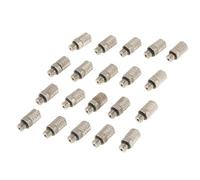 20Pcs M5 4mm Mini Pneumatic Push Air Fitting, Straight Male Connector, Silver - High Pressure Resistance, Quick Installation, Durable Copper Material