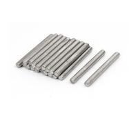 20Pcs M5 x 50mm 304 Stainless Steel Fully Threaded Rod Bar Studs Silver Tone