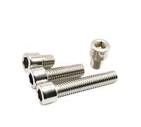 20Pcs M6 8mm/10mm/12mm/16mm/20mm/25mm/30mm/35mm/40mm Stainless Steel Screws Hex Socket Head Screw Bolt Fastener GB70.1(25mm)