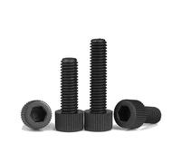 20pcs M6 Black/White Nylon Hexagon Socket Head Screw Cup Knurled Plastic Bolt For Insulation Use(40mm,M6 (20pcs) Black)