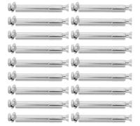 20pcs M6 External Hexagonal Expansion Bolt with Anti Slip Grip | Iron Metal Build, Silver Finish, for Traffic Humps and Public Roads, Easy Removal
