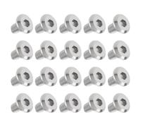 20Pcs M6 x 15mm Flat Head Hex Socket Cap Screws Bolts, 304 Stainless Steel Furniture Connector Bolt, Allen Hex Drive, Bright Finish, Metric Fully Machine Thread (M6 x 15 mm)