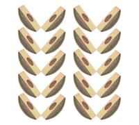 20pcs M8 Half Moon Nut Washer Metal Spacer for Furniture Assembly | Half round Connector Hardware, Metal M8 Fitting for Nuts and Bolts, Outdoor Staircase Projects