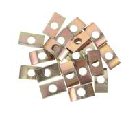 20pcs M8 Metal Half Moon Washer for Furniture Mounting Hardware | Half round Connector, Nuts and Bolts Use, Outdoor Table Assembly Fastener, Rustproof Waterproof Metal