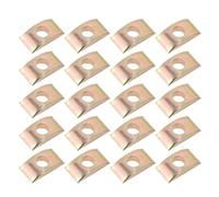 20pcs M8 Metal Half Moon Washer Furniture Assembly Connector | Rustproof Metal, Half round Shape, for Nuts, Bolts, Indoor Furniture and Staircase Projects
