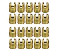 20pcs M8x1.25 to M12x1.5 Carbon Steel Thread Repair Inserts, Self-Tapping Screw Inserts Kit for Industrial, Marine, Rail, Construction Machinery, Furniture, Electronics (Inner M5*0.8 Outer M8*1.0