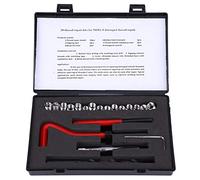 20Pcs M8x1 Thread Repair Kit,2D Length Stainless Steel M8 x 1mm Thread Repair Insert Kit Rethreading Tap,Compatible Hand Tool Set for Female Thread Auto Repairing