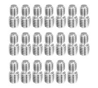 20Pcs M8x10mm to M10x10mm Double End Threaded Studs, 304 Stainless Steel Male to Male Thread Reducer Adapter Screw Bolts for Furniture Repair Automotive Machinery