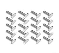 20pcs M8x20 304 Stainless Steel T-Bolts Designed for Solar Panel Mounting Rail Compatibility and Support