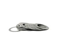 20pcs M9-M19 Stainless Steel Thin Gasket Adjusting Spacer Ultra Thin Shim 【Thickness】 0.1mm 0.2mm 0.3mm 0.5mm Washers Hardware(Thickness 0.3mm,18x22)