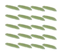 20Pcs Maggot Fishing Lures Floating Baits 4Cm Size Simulation Grub Soft Baits for Most Types of Fishing Activity Simulation Grub Soft