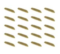 20Pcs Maggot Fishing Lures Floating Baits 4Cm Size Simulation Grub Soft Baits for Most Types of Fishing Activity Simulation Grub Soft