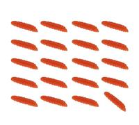 20Pcs Maggot Fishing Lures Floating Baits 4Cm Size Simulation Grub Soft Baits for Most Types of Fishing Activity Simulation Grub Soft