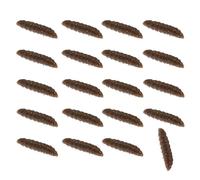20Pcs Maggot Fishing Lures Floating Baits 4Cm Size Simulation Grub Soft Baits for Most Types of Fishing Activity Simulation Grub Soft