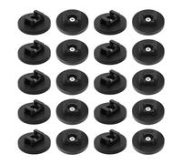 20pcs Magnetic Cable Zip Tie Mounts - 43mm Base Magnetic Cable Holder for Wire Organization - Pulling Force 8.5kg