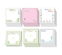 20pcs Mahjong Sticky Notes Pads, 7.62x7.62cm/3x3in 5 Styles Self-Stickers Mah Jong Paper Notes for Christmas Birthday Mahjong Theme Party Accessories Supplies