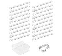 20pcs Maker Pen Tips, with Clip And Storage Box Stylus Pen Nibs Replacement Smooth Marker Pen Nibs Compatible with Remarkable 2, No Pen Included (White)