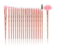 20pcs Makeup Brush Set, Premium Synthetic Kabuki Brushes Set for Foundation, Shading, Eyebrow, Face Blender, Makeup Brush Kit (ROSE GOLD)