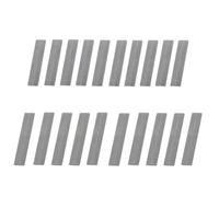 20pcs Manganese Valve Plate for Piston Air Compressor, 11x57mm & 10x47mm Spacer Shrapnel, Silver Spare Parts