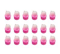 20pcs Manicure Remover Set Wearable Nail Soaker Nail Polish Soaker Silicone Nail Soakers Gel Remover Nail Glue Remover Cover Nail Remover Resin Glue Nail Clipper