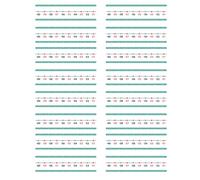 20Pcs Manipulatives Operations Cards Erasable Addition Subtraction Practice Math Teaching Aid for Preschool Permanent Number Line
