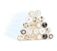 20pcs Mascara Wands Tube Reusable Lash Spoolies Golden Crystal Eyelash Brush Tubes Spoolies Lash Extension Brushes Applicators Makeup Tools (Golden Metal-2-MIX)