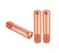 20pcs MB15 / 15AK MIG Welding Torch Tips - M6×25mm Thread, Copper Alloy Nozzles with 0.6mm/0.8mm/0.9mm/1.0mm/1.2mm Hole Diameters, Heat &(0.8MM)