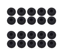 20Pcs Memory Foam Replacement Ear Tips Buds Fit Soft Foam Earphone Pads Earbuds Headphone Sponge Covers Replacement Cushion For MX375 MX365 Headphones Black EarBuds Earphone Sleeve Noise Reduction