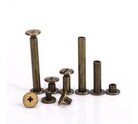 20pcs Metal Binding Chicago Screws Nails Long Studs Rivets Leather Craft Hardware Accessories(65mm)