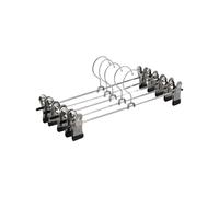 (20Pcs) Metal Clip Coat Hangers Clothes Closet Pant Trousers Skirt Rack Multi