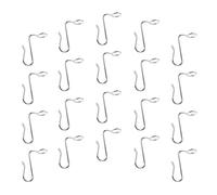 20pcs Metal Clothes Hanger Connector Hook Silver Cascading Extender | Mini Stacking Design, Stainless Steel Build, Boutique Display Use, Suits, Heavy Garments, Travel Wardrobes