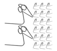 20pcs Metal Disc Brake Pad Tension Spring Alloy Steel | Reliable Installation and Pad Alignment Support, Suitable for Urban Environments and Downhill Braking, Silver Colour Finish